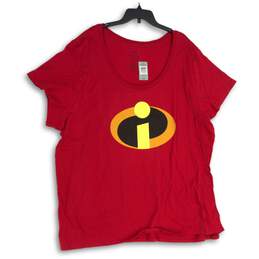 NWT Torrid Disney Pixar Incredibles Womens Red Short Sleeve T-Shirt Size 6