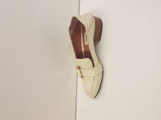 Bally Ivory Collapsible Loafers Women's Sz 5 W COA image number 2