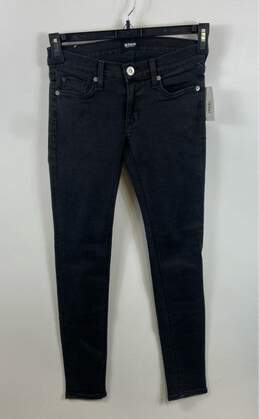 NWT Hudson Womens Black Krista Pockets Low Rise Denim Super Skinny Jeans Size 24
