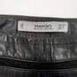 Mango Black Leather Mini Skirt image number 3