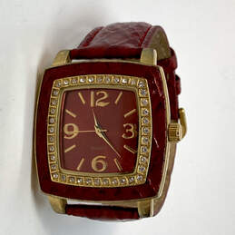 Designer Joan Rivers Classics 377 Gold-Tone Rhinestone Analog Wristwatch