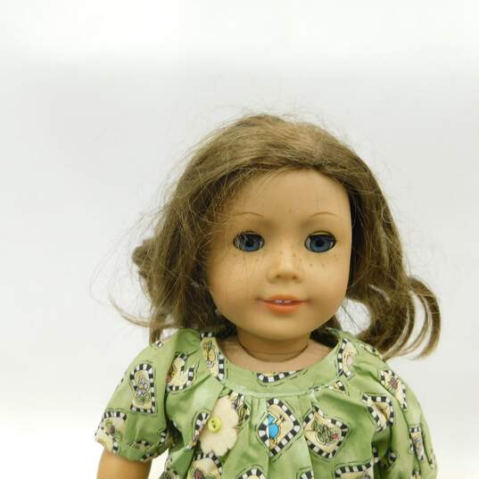 American Girl Doll Blue Eyes Brown Hair Freckles W/ Clothing Shoes image number 3