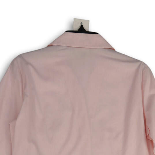 NWT Womens Pink Long Sleeve Spread Collar Button-Up Shirt Size 8 image number 4