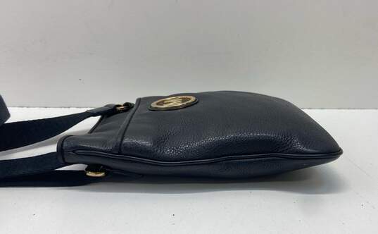 Michael Kors Black Leather File Crossbody Bag image number 4