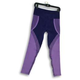 Fabletics Womens Purple Elastic Waist Pull-On Compression Leggings Size L alternative image