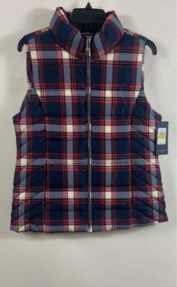 NWT Tommy Hilfiger Mens Multicolor Full-Zip Puffer Vest Jacket Size Medium