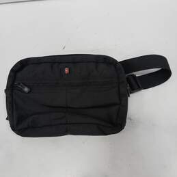 Swiss Gear Black Canvas Crossbody Bag