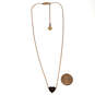 Designer Michael Kors Gold-Tone Adjustable Heart Shape Pendant Necklace image number 2