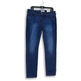 NWT Sonoma Womens Blue Denim Supersoft Stretch Mid Rise Skinny Leg Jeans Size 14
