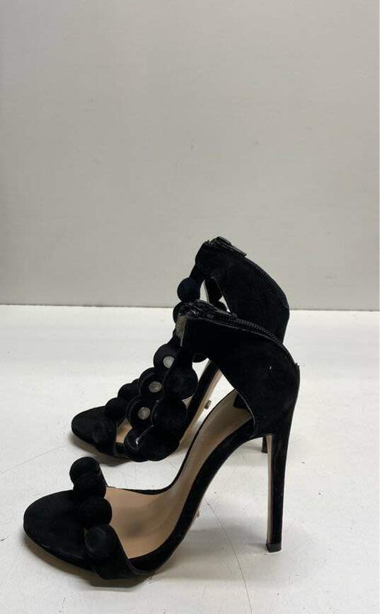 Tony Bianco Black Suede Sandal Pump Heels Shoes Size 5.5 B image number 1