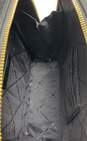 Michael Kors Leather Zip Around Satchel Black image number 5