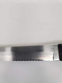 Cutco 1724 Bread Slicer Knife 9 3/4" Blade Classic Brown Swirl Handle used alternative image