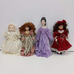 Bundle of 6 Assorted Porcelain Dolls