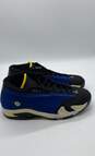 Authentic Nike Air Jordan 14 Retro Low 2015 Laney Blue Athletic Shoe M 13 image number 3