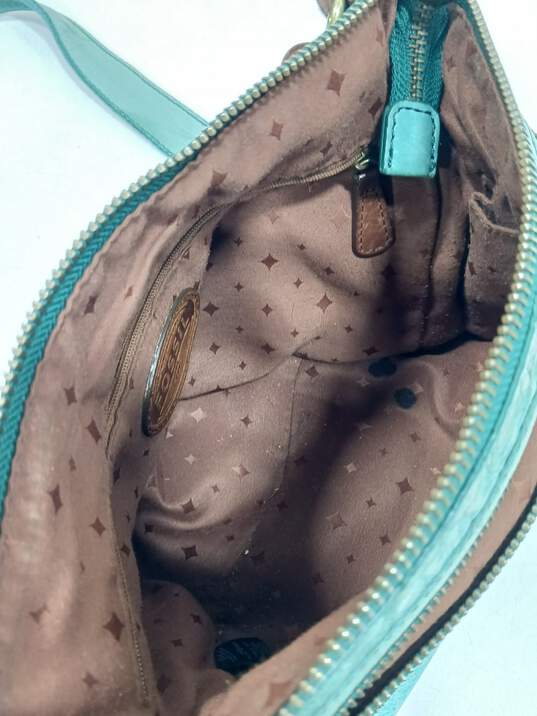 Fossil Green Leather Purse image number 3