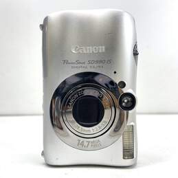 Canon PowerShot SD990 IS 14.7MP Digital ELPH Camera (For Parts or Repair)