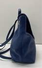 Kate Spade Blue Leather Drawstring Small Backpack Bag image number 4