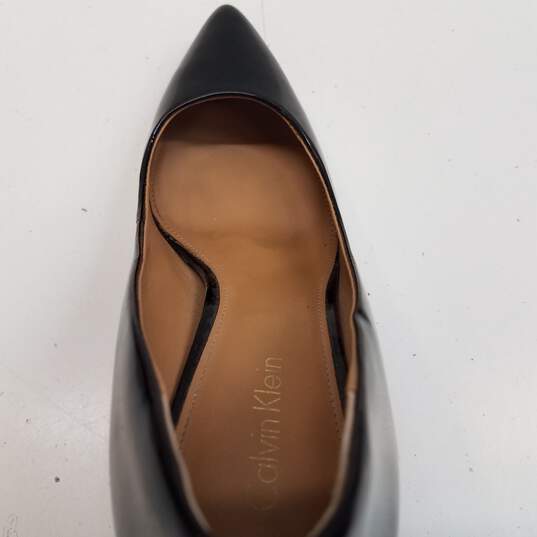 Calvin Klein Patent Gayle Pump Heels Black 6 image number 8