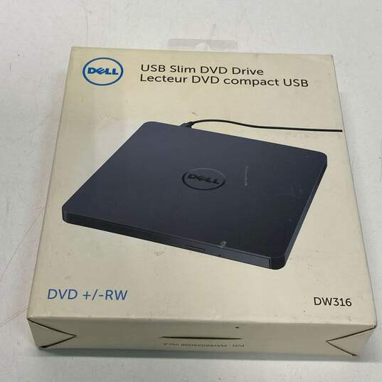 Lot of 2 Dell USB Slim DVD Drive DW316-SOLD AS IS, UNTESTED, OPEN BOX image number 7