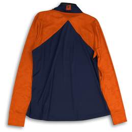 Fanatics Mens Orange Blue Chicago Bears NFL 1/4 Zip Pullover Sweatshirt Size XXL alternative image