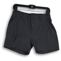 Marmot Womens Gray Slash Pocket Flat Front Chino Shorts Size 8