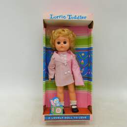 VTG Eugene Creations Lorrie Toddler Doll Blond Hair Blue Eyes Sleepy IOB