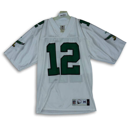 Buy the Vintage Mens White Philadelphia Eagles Randall Cunningham NFL Jersey  Size M