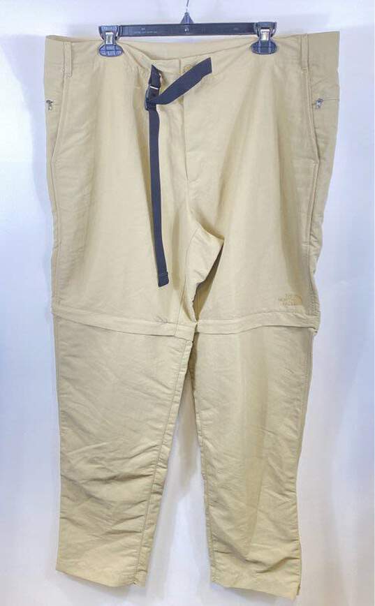The North Face Mens Beige Horizon Straight Leg Convertible Hiking Pants Size 40 image number 1