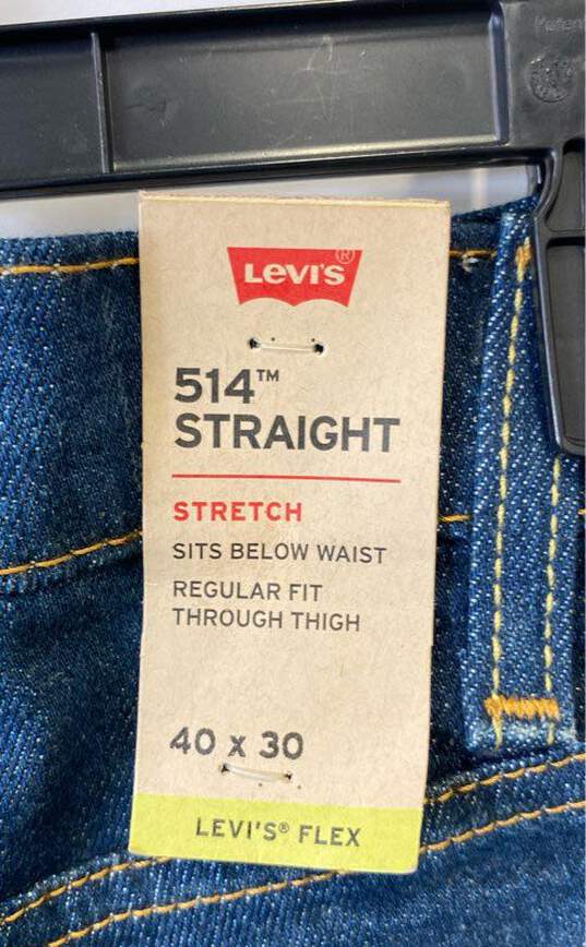 Levi's 514 Straight Blue Jeans - Size 40x30 image number 5