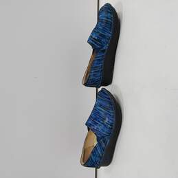 Alegria Women's Blue Leather Clogs Size 38 alternative image
