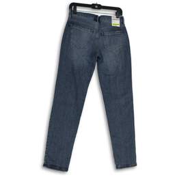 NWT Eddie Bauer Womens Blue 5-Pocket Design Flat Front Boyfriend Jeans Size 0 alternative image