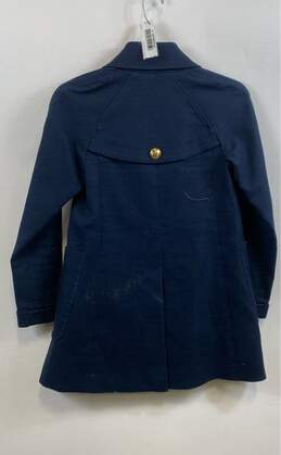Juicy Couture Womens Navy Long Sleeve Double Breasted Pea Coat Size X Small alternative image