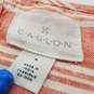 Caslon Women's Peach Stripe Linen T-Shirt Dress Size M image number 3