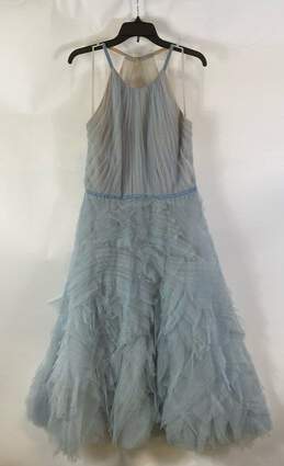 Marchesa Notte Blue Ruffle Dress - Size 14 alternative image