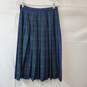 Pendleton Forest Green/ Navy Blue Pleated Wool Skirt image number 2