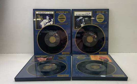 Framed 7" Records - Elvis Presley RIAA Certified Platinum Record Collectible image number 3