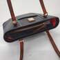 Dooney & Bourke Lexington Black Pebble Leather Brown Trim Shoulder Bag image number 6