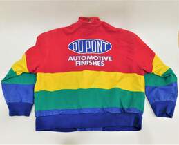 Vintage 90s Jeff Jamilton NASCAR DuPont Rainbow Racing Jacket Men's XXL alternative image