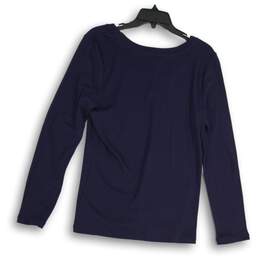 NWT Ralph Lauren Womens T-Shirt Round Neck Long Sleeve Pullover Size Blue XL alternative image