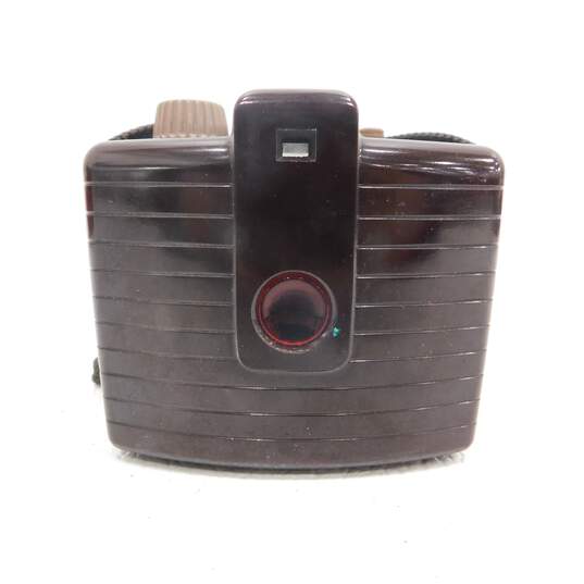 Vintage Kodak Brownie Holiday Flash Film Camera With Flash & Bag image number 3