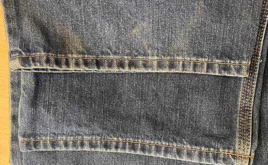 Carhartt Mens Blue Medium Wash 5-Pocket Design Denim Straight Jeans Size 42X30 image number 6