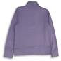 L.L. Bean Womens Lavender Long Sleeve Mock Neck Pullover Sweatshirt Size Small image number 2