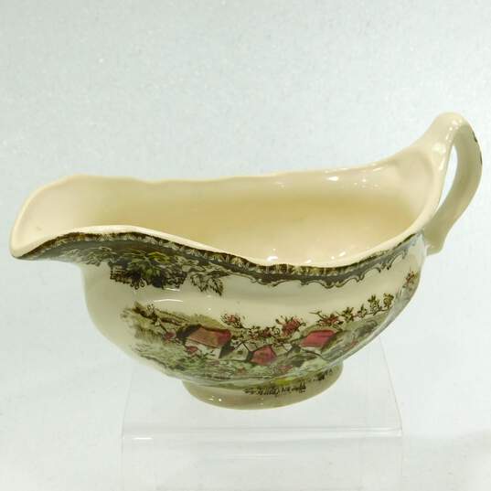 Johnson Bros THE FRIENDLY VILLAGE The Well Gravy Boat & Underplate image number 2