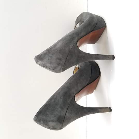 Enzo Angiolini Women's Easully Grey Suede Platform Pumps Size 7 image number 4