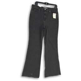 NWT Levi Strauss Womens Flared Jeans Signature High-Rise Black Denim Size 8/W29