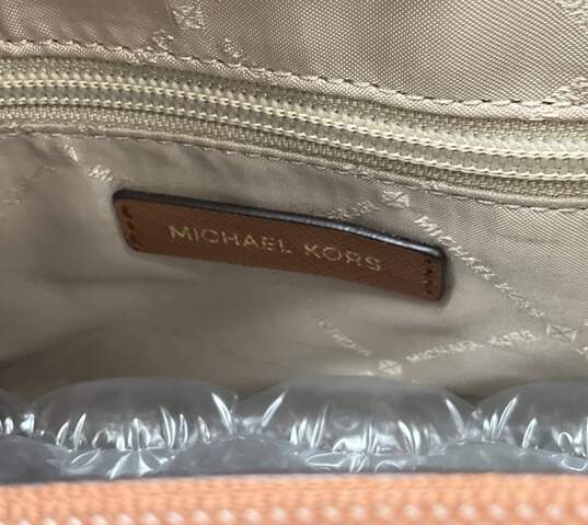 Michael Kors Brown Leather Chain Handle Tote Bag image number 7