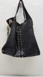 Michael Kors Uptown Astor Black/Gold Studded Leather Carryall Bag image number 2