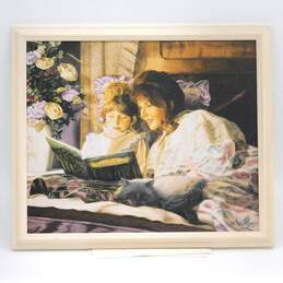 Artist Melinda Byers Signed Mother & Daughter Storytime Original Giclee Print