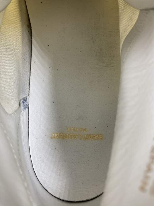 Authentic Saint Laurent White Sneaker Casual Shoe M 11 image number 5