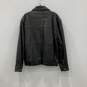 Marc New York Womens Black Leather Spread Collar Long Sleeve Full Zip Jacket L image number 2